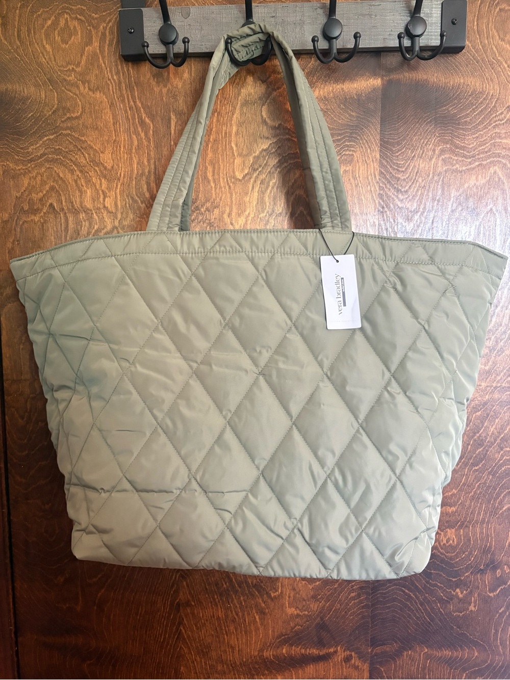 Vera Bradley Quilted Travel Tote Bag in Sage Green